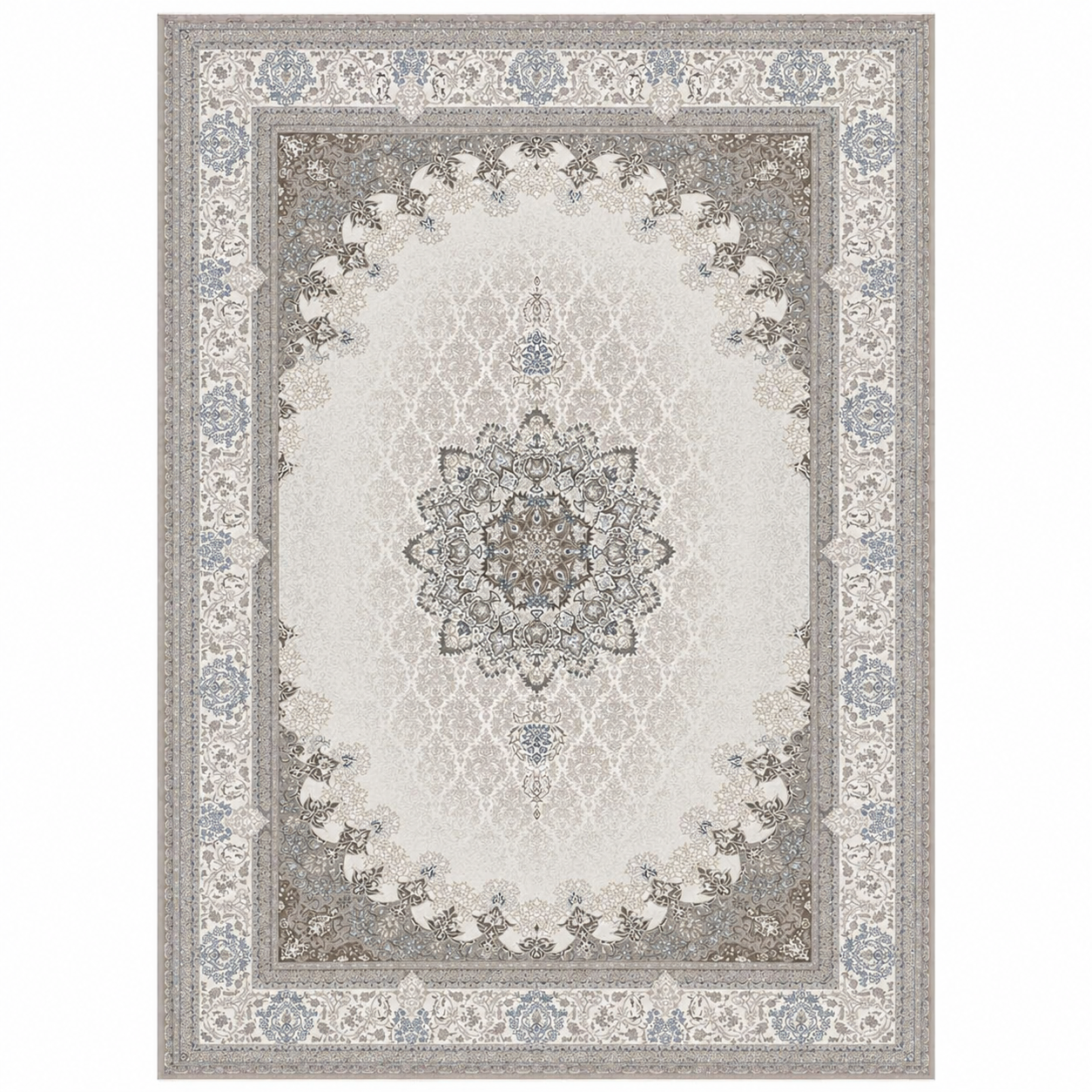 tapis made in turkish AZURE royal diamond et bleu